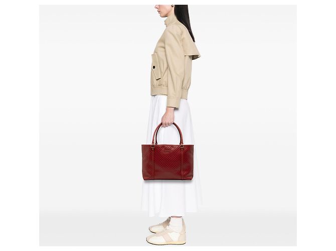 Borsa Tote Gucci Joy Microguccissima Rossa Rosso - vista 6