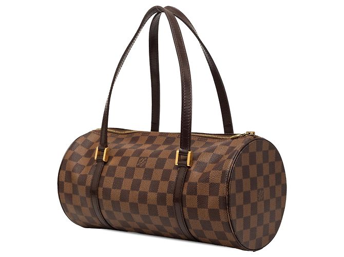 Borsa a mano Louis Vuitton Damier Ebene Papillon 30 Marrone - vista 2