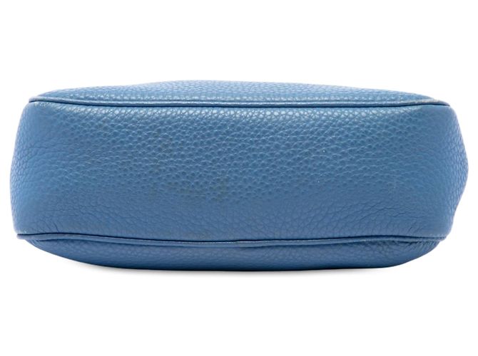 Borsa a tracolla Pochette Prada Vitello Daino Blu - vista 3