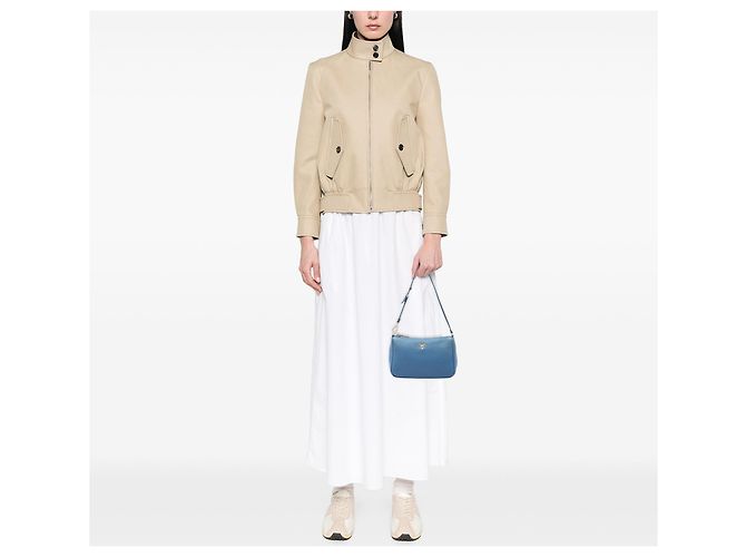 Borsa a tracolla Pochette Prada Vitello Daino Blu - vista 6