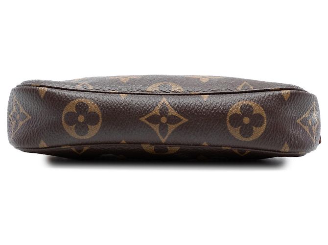 Bolsa de mão Louis Vuitton Monogram Mini Pochette Accessoires Castanha Marrom - vista 3