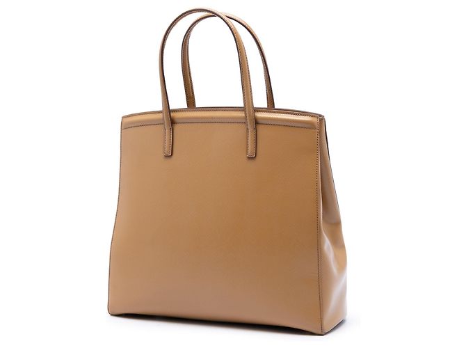Borsa Prada Saffiano Vernice Parabole Marrone - vista 2