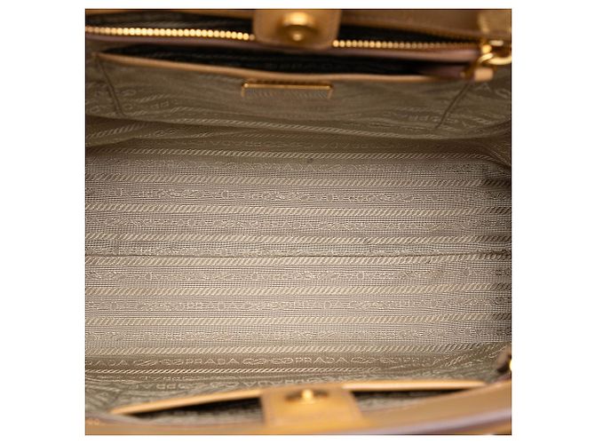 Borsa Prada Saffiano Vernice Parabole Marrone - vista 4