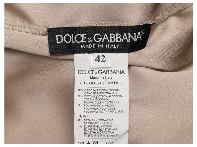 Set Giacca e Abito in Bouclé e Pizzo Dolce & Gabbana Taupe Taglia IT 40 Beige - vista 11