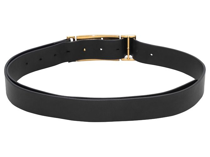 Christian Dior Ledergürtel mit Logo in Schwarz - Ansicht 3