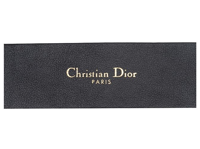 Christian Dior Ledergürtel mit Logo in Schwarz - Ansicht 4