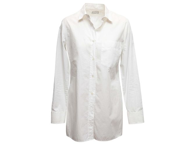 Maison Martin Margiela Top de botones de manga larga Maison Margiela blanco Talla IT 42 - vista 2