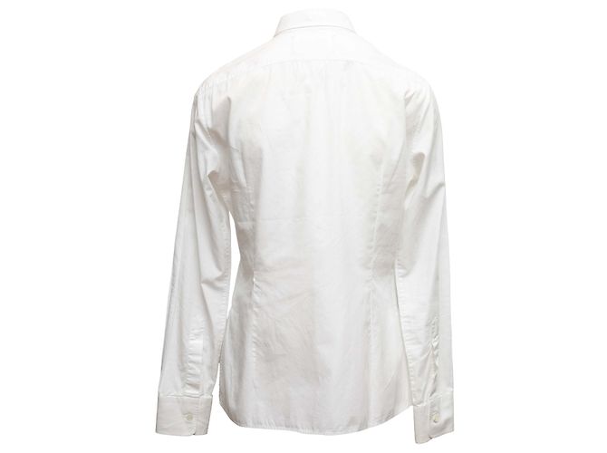 Maison Martin Margiela Top de botones de manga larga Maison Margiela blanco Talla IT 42 - vista 4