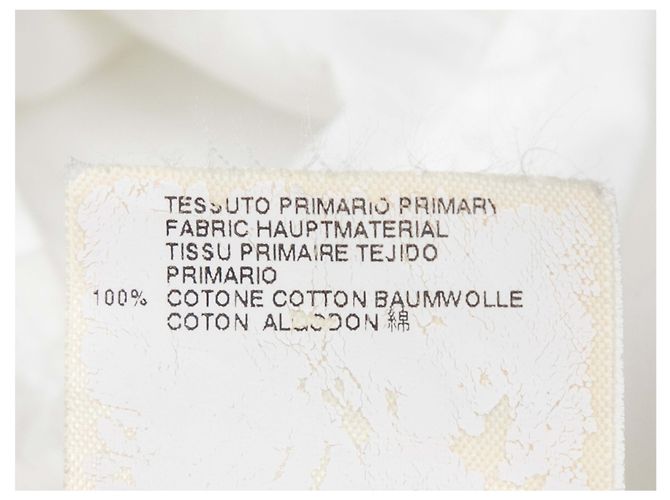 Maison Martin Margiela Top de botones de manga larga Maison Margiela blanco Talla IT 42 - vista 7