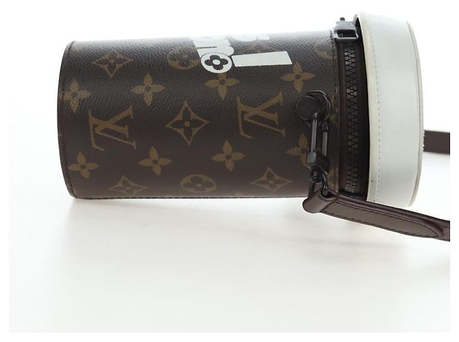 Louis Vuitton Coffee Cup Convertible Everyday Signature Vintage Monogram Canvas Marrone - vista 3