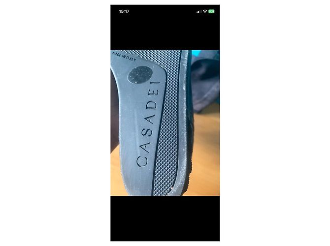 Stivaletti in camoscio grigio navy Casadei - vista 7