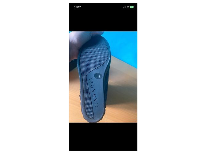 Stivaletti in camoscio grigio navy Casadei - vista 8