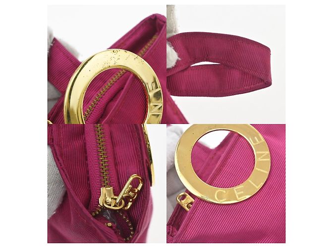 Céline Celine Circle Logo Pouch Canvas N/a Lila - Ansicht 7