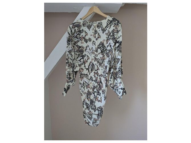 IRO Paris drapiertes kurzes Kleid Modell SATINKA - Neu mit Etikett - Gr. 38 (M) - Ansicht 2