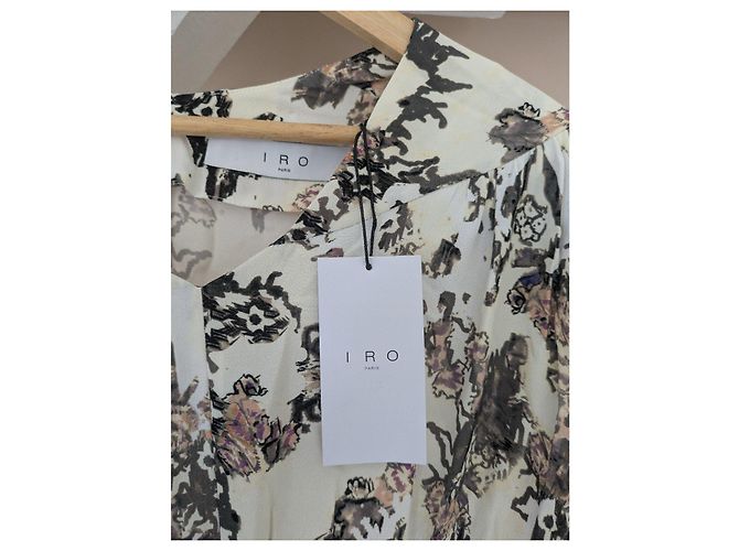 IRO Paris drapiertes kurzes Kleid Modell SATINKA - Neu mit Etikett - Gr. 38 (M) - Ansicht 3