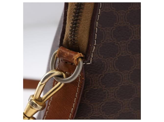 Céline Celine Macadam Leather Small Marrone - vista 4