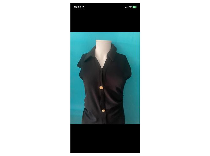 Zara Abito nero con bottoni dorati - vista 4