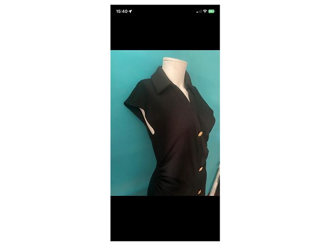 Zara Abito nero con bottoni dorati - vista 6