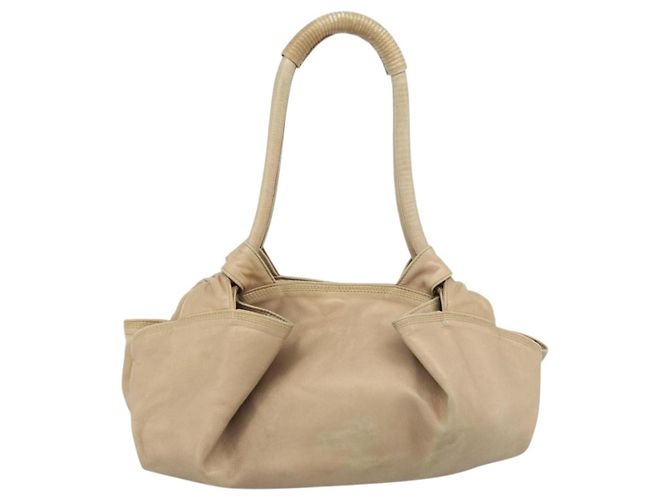 Loewe Anagram Logo Nappa Aire Hand Leather Beige - vista 2