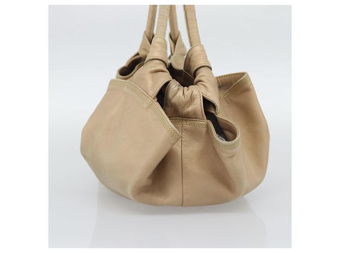 Loewe Anagram Logo Nappa Aire Hand Leather Beige - vista 3