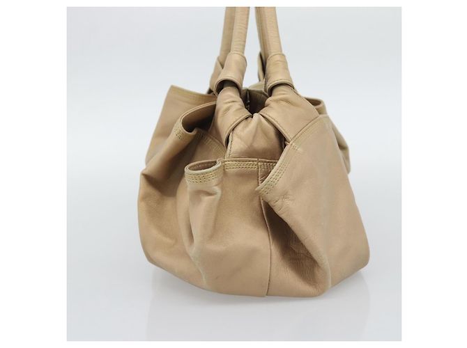 Loewe Anagram Logo Nappa Aire Hand Leather Beige - vista 4