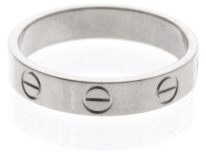 Cartier Love Ring 18K Weißgold Silber - Ansicht 2
