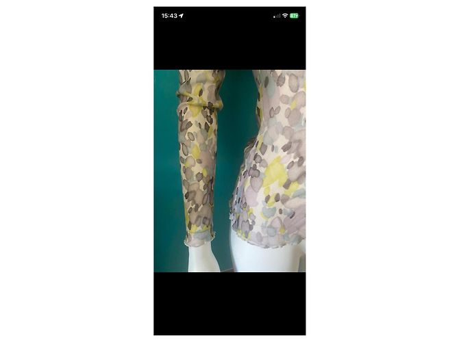 Coast Top con estampado floral Multicolor Gris Amarillo Azul claro - vista 3