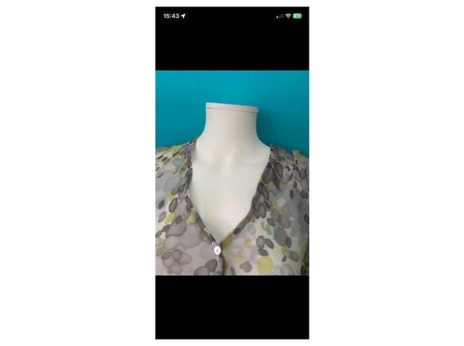 Coast Top con estampado floral Multicolor Gris Amarillo Azul claro - vista 4