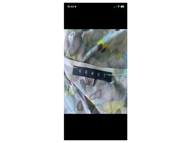 Coast Top con estampado floral Multicolor Gris Amarillo Azul claro - vista 6