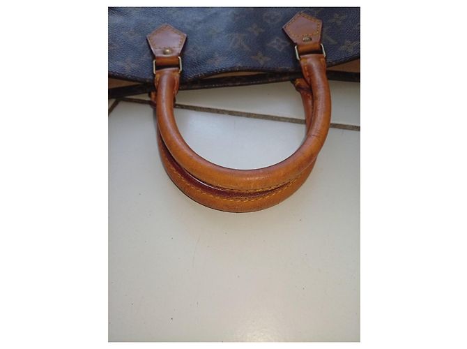 Louis Vuitton Monogram Sac Shopping Tote Bag Castaño Monograma - vista 13
