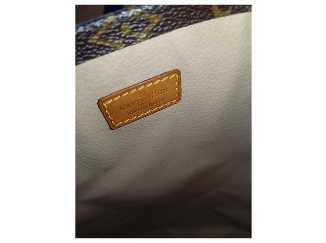 Louis Vuitton Monogram Sac Shopping Tote Bag Castaño Monograma - vista 16