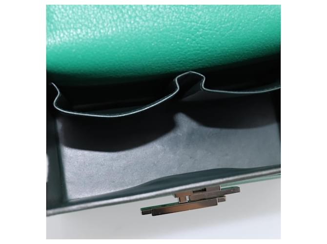Hermès Hermes Cinhetic Top Handle Chevre Mysore Verde - vista 5