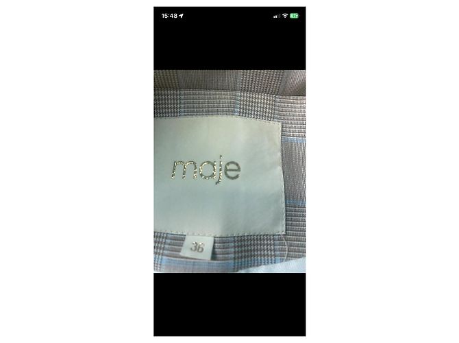 Blazer Maje de cuadros beige - vista 11