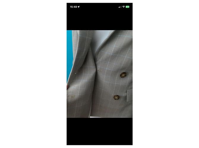 Blazer Maje de cuadros beige - vista 7