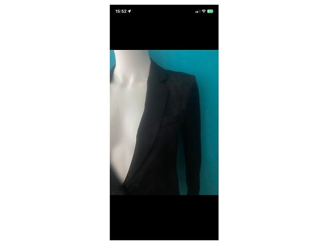 Theory Schwarzer Blazer mit Blumenmuster - Ansicht 7