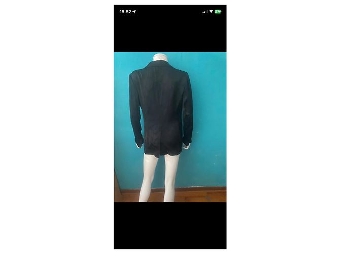 Theory Schwarzer Blazer mit Blumenmuster - Ansicht 8