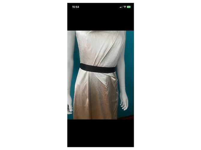 Paule Ka Beiges langes Kleid mit schwarzem Bolero - Ansicht 13