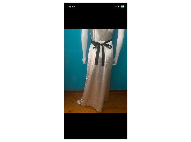 Paule Ka Beiges langes Kleid mit schwarzem Bolero - Ansicht 9