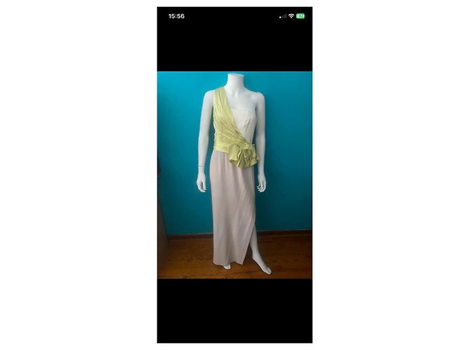 Paule Ka Maxikleid Beige Grün - Ansicht 12