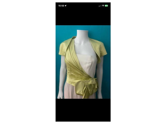 Paule Ka Maxikleid Beige Grün - Ansicht 3