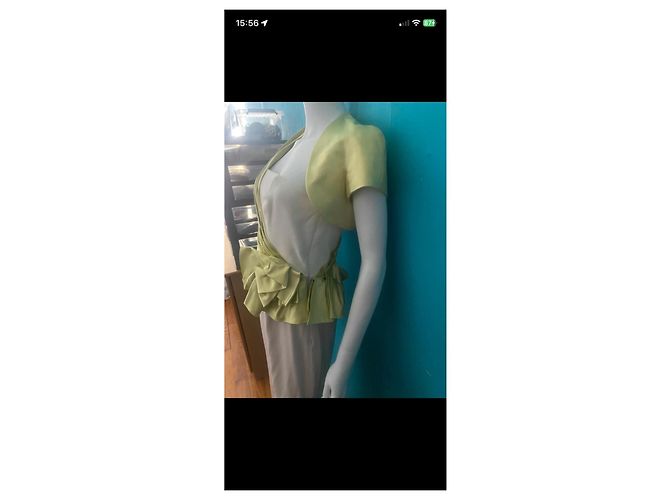 Paule Ka Maxikleid Beige Grün - Ansicht 7