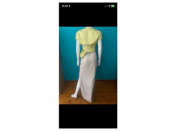Paule Ka Maxikleid Beige Grün - Ansicht 8