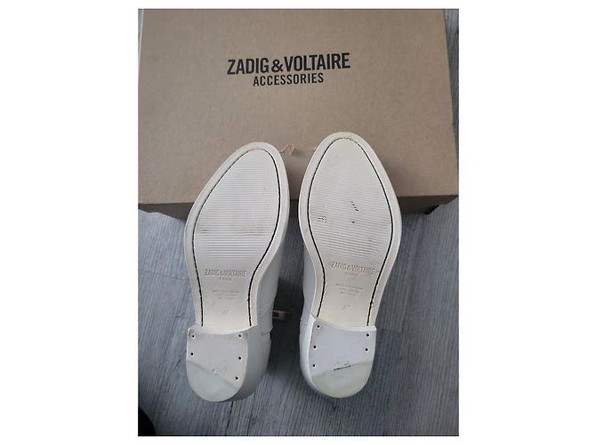 Botines Zadig & Voltaire de cuero blanco - vista 4