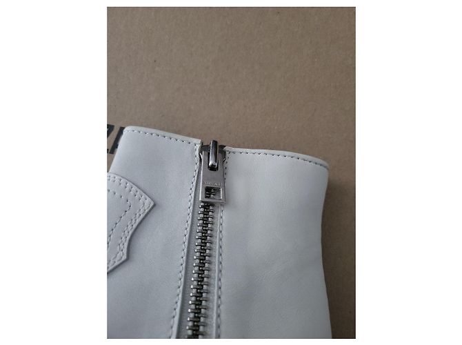 Botines Zadig & Voltaire de cuero blanco - vista 6