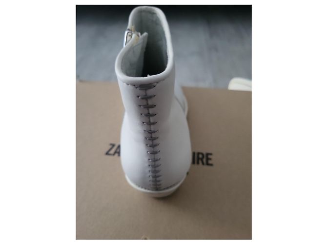 Botines Zadig & Voltaire de cuero blanco - vista 7