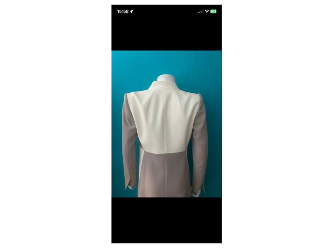 Blazer bicolore Paule Ka Bianco Beige - vista 8