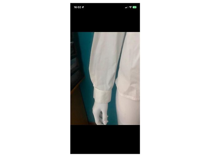 Claudie Pierlot Blusa de algodón blanca con encaje Blanco - vista 6