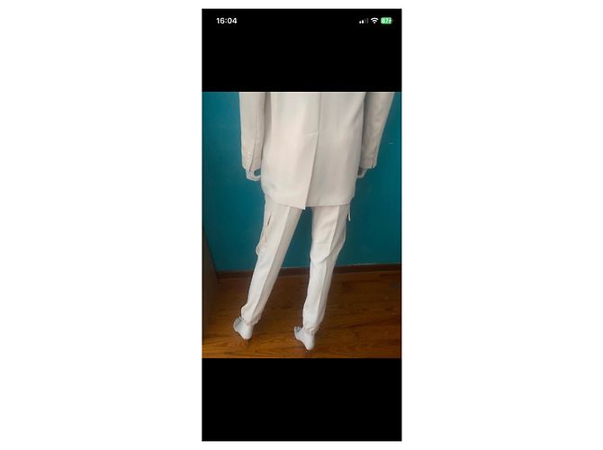 Parosh Completo con pantaloni cargo beige Bianco - vista 18