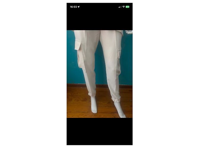 Parosh Completo con pantaloni cargo beige Bianco - vista 3