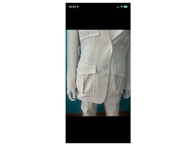 Parosh Completo con pantaloni cargo beige Bianco - vista 7